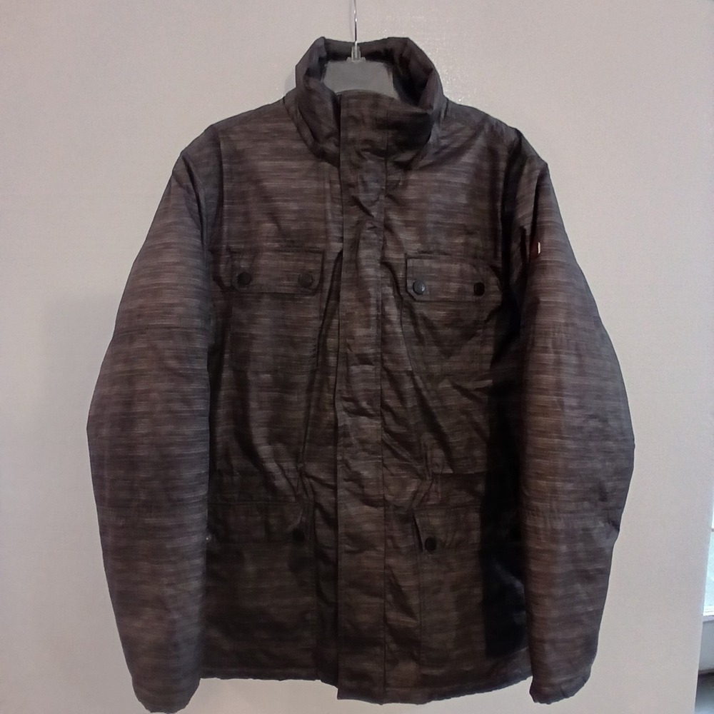 Swiss TechCoat MenSz M(38-40) Zip & Hook & Loop Closure 4SnapPatchPocketsNO HOOD